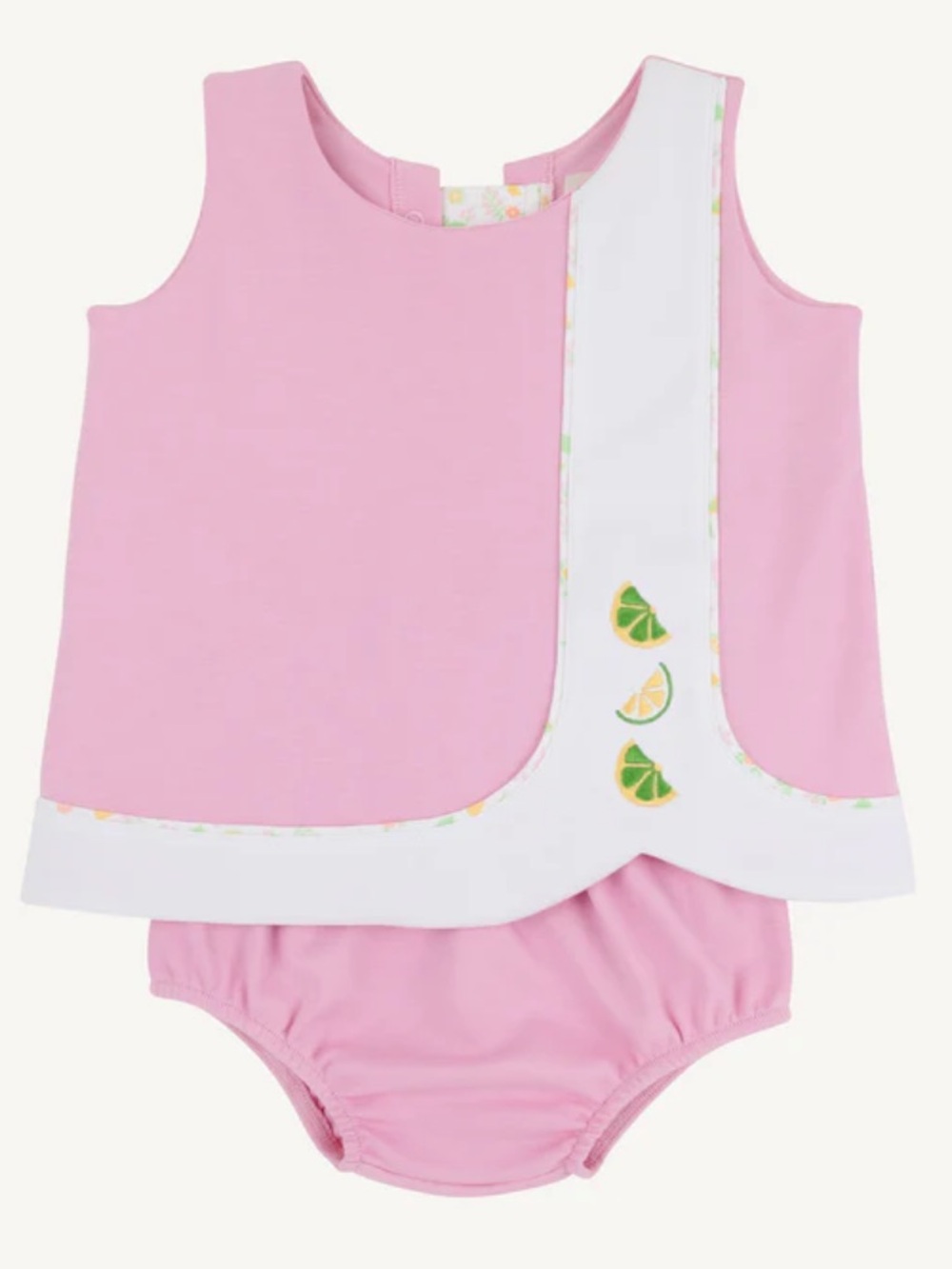 The Beaufort Bonnet Company Summer Fruit Embroidered Dress with Bloomers TBBC